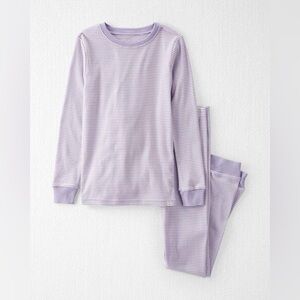 Lilac Striped Kids Pajama Set